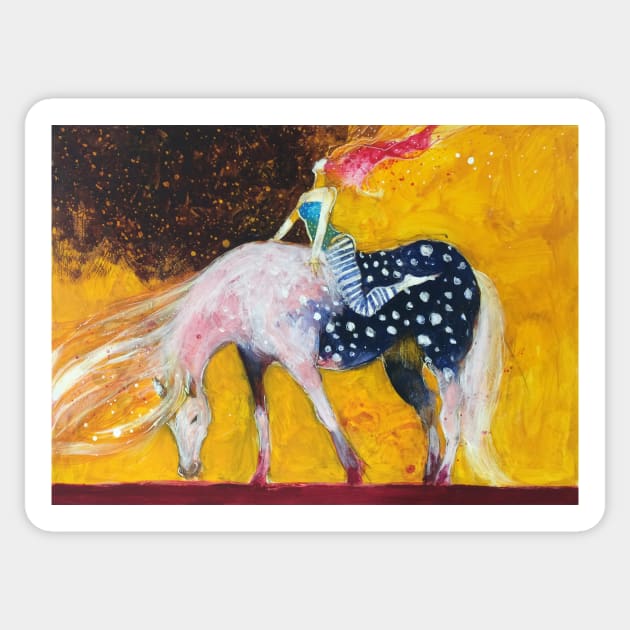 Appaloosa blues Sticker by Andreuccetti Art